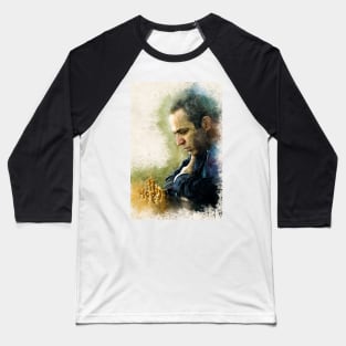 Garry Kasparov ✪ The Legend ✪  Aesthetic Watercolor Portrait of a chess master Baseball T-Shirt